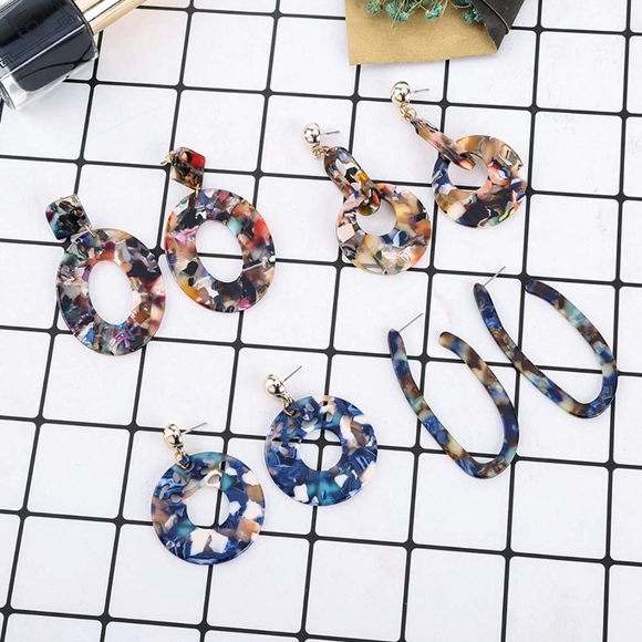 Jewelry - 2/$20 BaubleBar Style Dangle Hoop Earrings